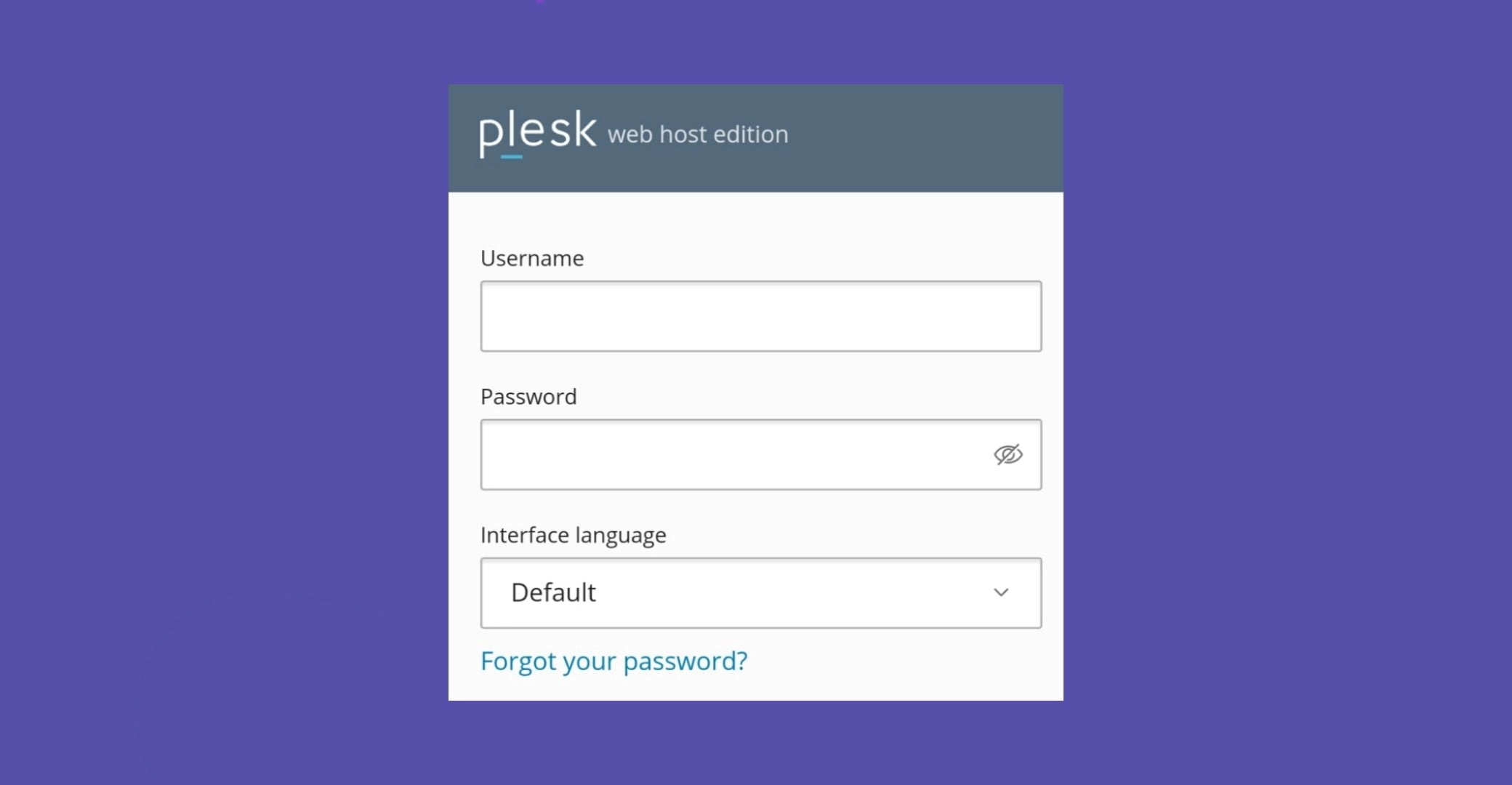 ورود به کنترل پنل Plesk